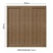 Guarda-Roupa Casal 3 Portas de Correr Rustic Sublime Madesa