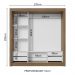 Guarda-Roupa Casal 3 Portas de Correr Rustic/Branco Sublime Plus Madesa