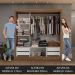 Guarda-Roupa Casal 3 Portas de Correr Rustic/Branco Sublime Plus Madesa