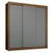 Guarda-Roupa Casal 3 Portas de Correr Rustic/Cinza Sublime Plus Madesa