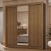 Guarda-Roupa Casal 3 Portas de Correr com Espelho 2 Gavetas Rustic Sublime Madesa