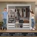 Guarda-Roupa Casal 3 Portas de Correr com Espelho 4 Gavetas Branco Sublime Plus Madesa