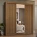 Guarda-Roupa Casal 3 Portas de Correr com Espelho 4 Gavetas Rustic Sublime Plus Madesa