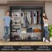 Guarda-Roupa Casal 3 Portas de Correr com Espelho Preto/Branco Nobre Madesa