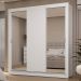 Guarda-Roupa Casal 3 Portas de Correr com Espelhos 2 Gavetas Branco Sublime Madesa
