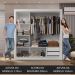Guarda-Roupa Casal 3 Portas de Correr com Espelhos 2 Gavetas Branco/Rustic Sublime Madesa