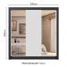 Guarda-Roupa Casal 3 Portas de Correr com Espelhos 4 Gavetas Preto/Branco Sublime Plus Madesa