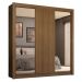 Guarda-Roupa Casal 3 Portas de Correr com Espelhos 4 Gavetas Rustic Sublime Plus Madesa