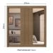 Guarda-Roupa Casal 3 Portas de Correr com Espelhos 4 Gavetas Rustic Sublime Plus Madesa