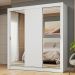 Guarda-Roupa Casal 3 Portas de Correr com Espelhos Branco Nobre Madesa