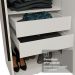 Guarda-Roupa Casal 6 Portas Batentes Branco/Branco/Preto Saturno Madesa