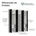Guarda-Roupa Casal 6 Portas Batentes Branco/Preto/Preto Netuno Madesa
