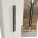 Guarda-Roupa Casal 6 Portas Batentes com Espelho Branco/Branco/Preto Netuno Madesa