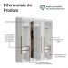 Guarda-Roupa Casal 6 Portas Batentes com Espelho Branco/Branco/Rustic Venus Madesa
