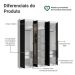 Guarda-Roupa Casal 6 Portas Batentes com Espelho Branco/Preto/Preto Netuno Madesa