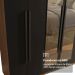 Guarda-Roupa Casal 6 Portas Batentes com Espelho Rustic/Preto/Preto Venus Madesa
