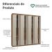 Guarda-Roupa Casal 8 Portas Batentes Rustic/Crema/Rustic Netuno Madesa