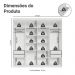 Guarda-Roupa Casal 8 Portas Batentes com Espelho Branco/Branco/Preto Netuno Madesa