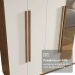 Guarda-Roupa Casal 8 Portas Batentes com Espelho Rustic/Branco/Rustic Netuno Madesa