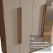 Guarda-Roupa Casal 8 Portas Batentes com Espelho Rustic/Crema/Rustic Saturno Madesa
