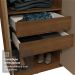 Guarda-Roupa Casal 8 Portas Batentes com Espelho Rustic/Crema/Rustic Saturno Madesa
