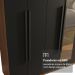 Guarda-Roupa Casal 8 Portas Batentes com Espelho Rustic/Preto/Preto Saturno Madesa