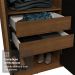 Guarda-Roupa Casal 8 Portas Batentes com Espelho Rustic/Preto/Rustic Saturno Madesa