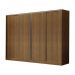 Guarda-Roupa Casal Madesa Apolo 4 Portas de Correr - Rustic