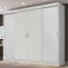 Guarda-Roupa Casal Madesa Austin 4 Portas de Correr 3 Gavetas - Branco