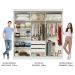 Guarda-Roupa Casal Madesa Austin 4 Portas de Correr 3 Gavetas - Branco