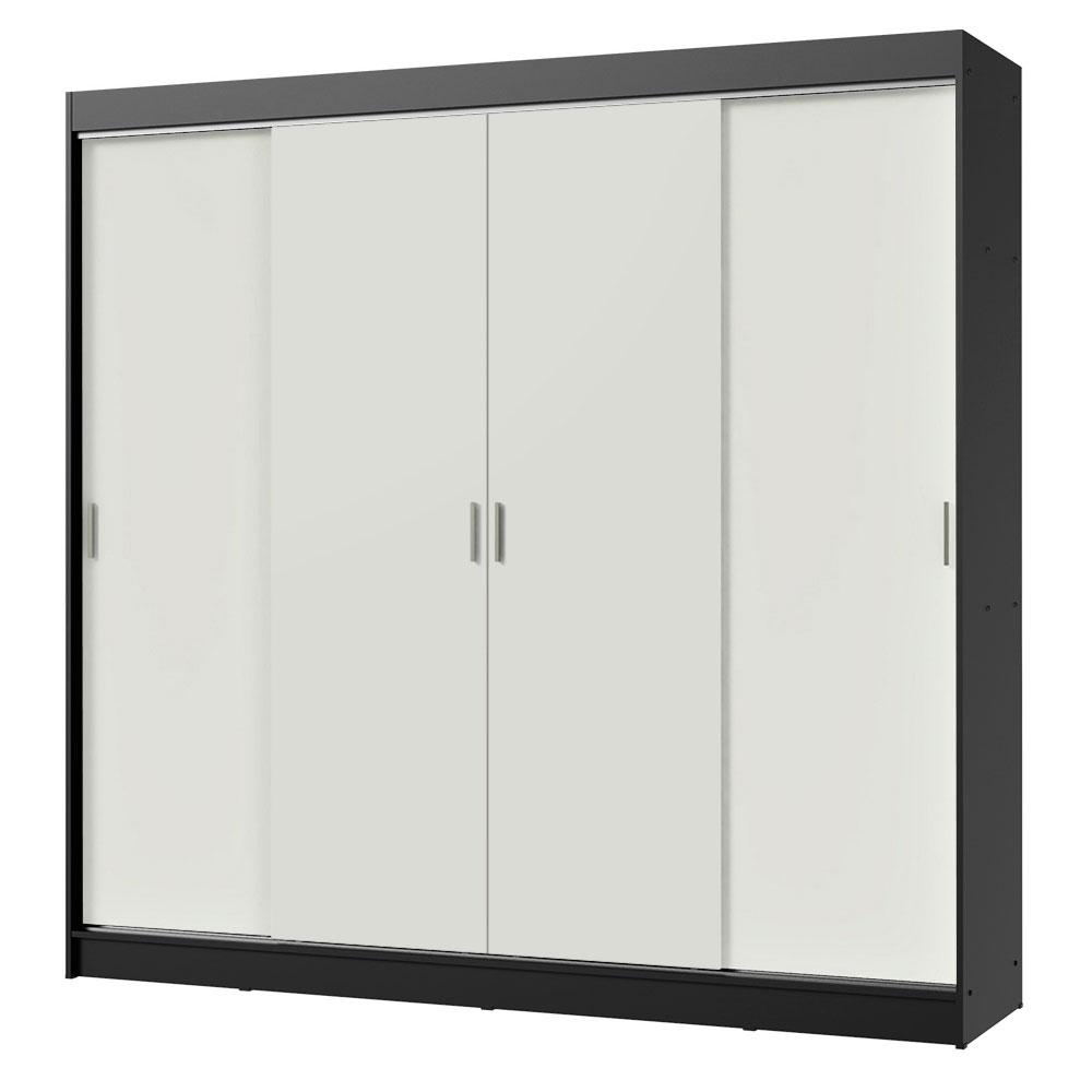 Guarda-Roupa Casal Madesa Austin 4 Portas de Correr 3 Gavetas