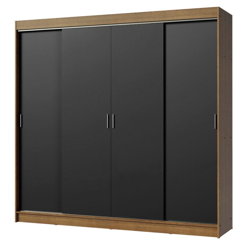 Guarda-Roupa Casal Madesa Austin 4 Portas de Correr 3 Gavetas