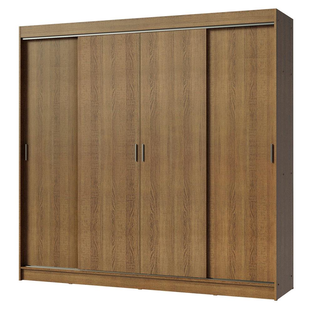 Guarda-Roupa Casal Madesa Austin 4 Portas de Correr 3 Gavetas