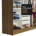 Guarda-Roupa Casal Madesa Austin 4 Portas de Correr de Espelho 3 Gavetas - Rustic/Preto
