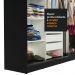 Guarda-Roupa Casal Madesa Austin 4 Portas de Correr de Espelho 3 Gavetas