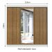 Guarda-Roupa Casal Madesa Istambul 3 Portas de Correr com Espelho 3 Gavetas - Branco/Rustic