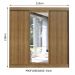 Guarda-Roupa Casal Madesa Istambul 3 Portas de Correr com Espelho 3 Gavetas - Rustic