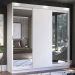 Guarda-Roupa Casal Madesa Istambul 3 Portas de Correr com Espelhos 3 Gavetas - Branco