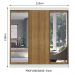 Guarda-Roupa Casal Madesa Istambul 3 Portas de Correr com Espelhos 3 Gavetas - Branco/Rustic