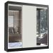 Guarda-Roupa Casal Madesa Istambul 3 Portas de Correr com Espelhos 3 Gavetas - Preto/Branco
