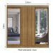 Guarda-Roupa Casal Madesa Istambul 3 Portas de Correr com Espelhos 3 Gavetas - Rustic