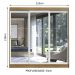 Guarda-Roupa Casal Madesa Istambul 3 Portas de Correr de Espelho 3 Gavetas - Rustic/Branco