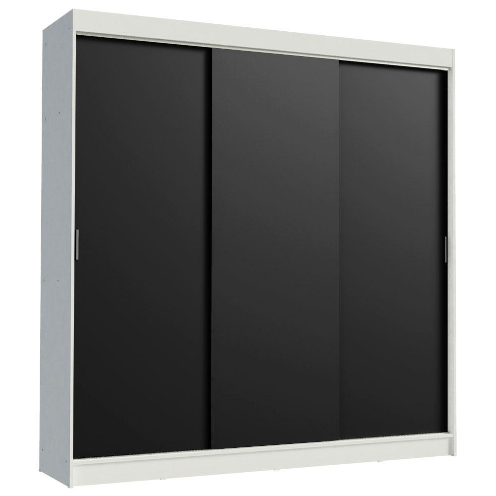 Guarda-Roupa Casal Madesa Kansas 3 Portas de Correr 3 Gavetas