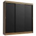 Guarda-Roupa Casal Madesa Kansas 3 Portas de Correr 3 Gavetas