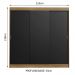 Guarda-Roupa Casal Madesa Kansas 3 Portas de Correr 3 Gavetas