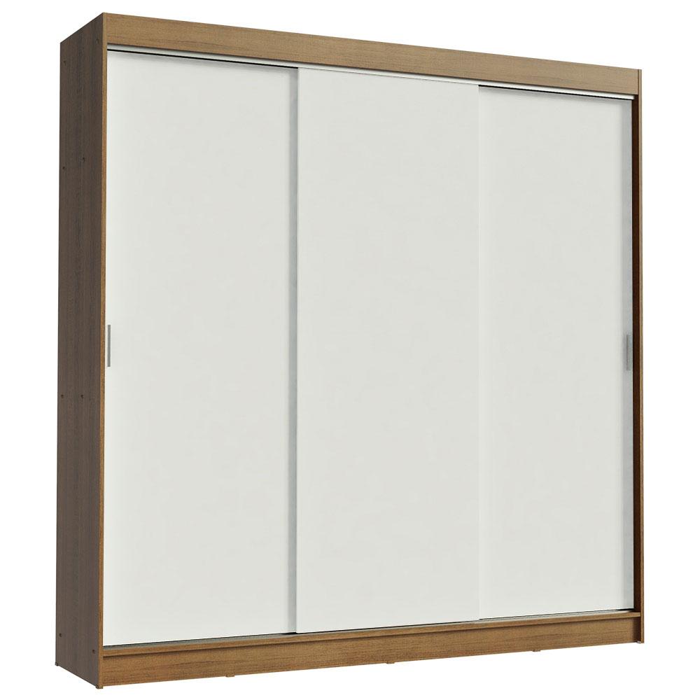Guarda-Roupa Casal Madesa Kansas 3 Portas de Correr 3 Gavetas