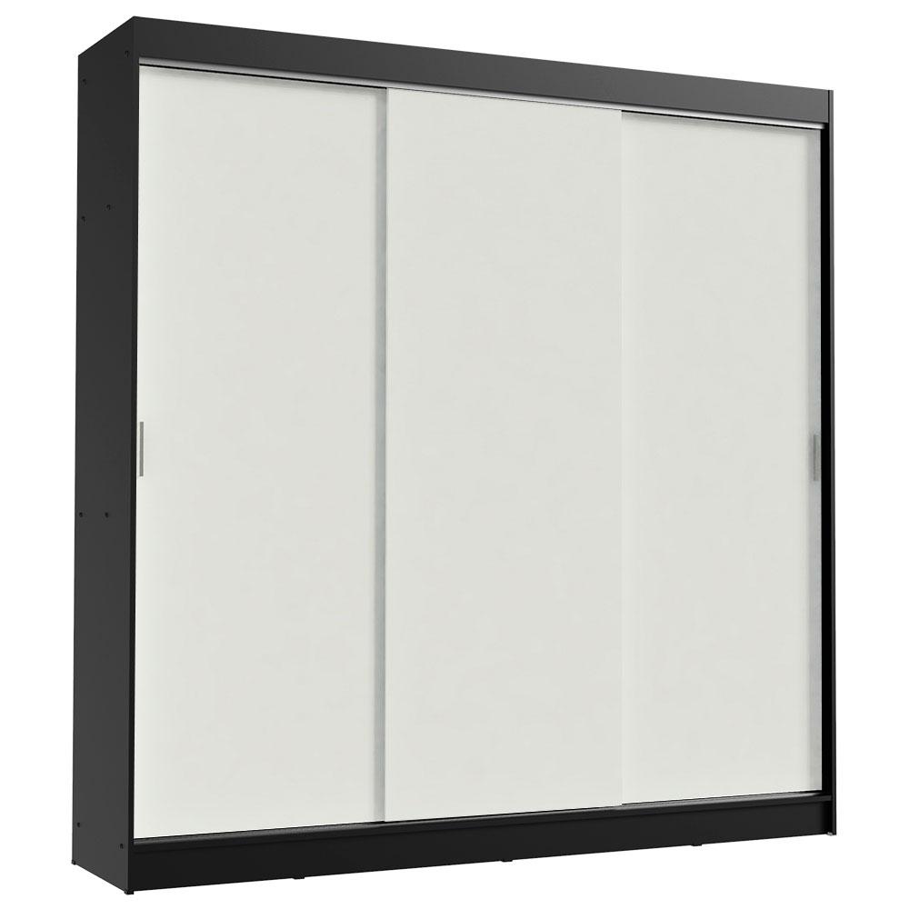 Guarda-Roupa Casal Madesa Kansas 3 Portas de Correr 3 Gavetas