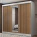 Guarda-Roupa Casal Madesa Kansas 3 Portas de Correr com Espelho 3 Gavetas