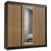Guarda-Roupa Casal Madesa Kansas 3 Portas de Correr com Espelho 3 Gavetas