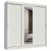 Guarda-Roupa Casal Madesa Kansas 3 Portas de Correr com Espelho 3 Gavetas